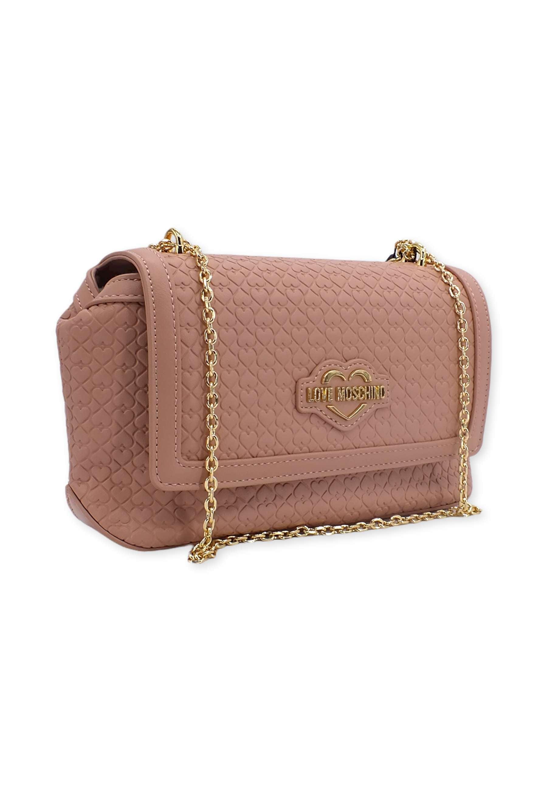 LOVE MOSCHINO Borsa Tracolla Crossbody Rosa Cipria JC4353PP0FKF0601 - Sandrini Calzature e Abbigliamento