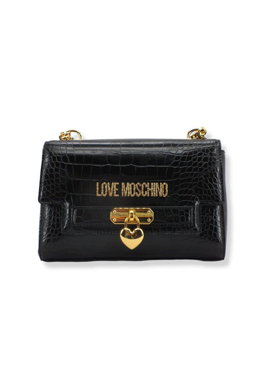 LOVE MOSCHINO Borsa Tracolla Crossbody Stampa Coccodrillo Nera JC4070PP1FLF0000 - Sandrini Calzature e Abbigliamento