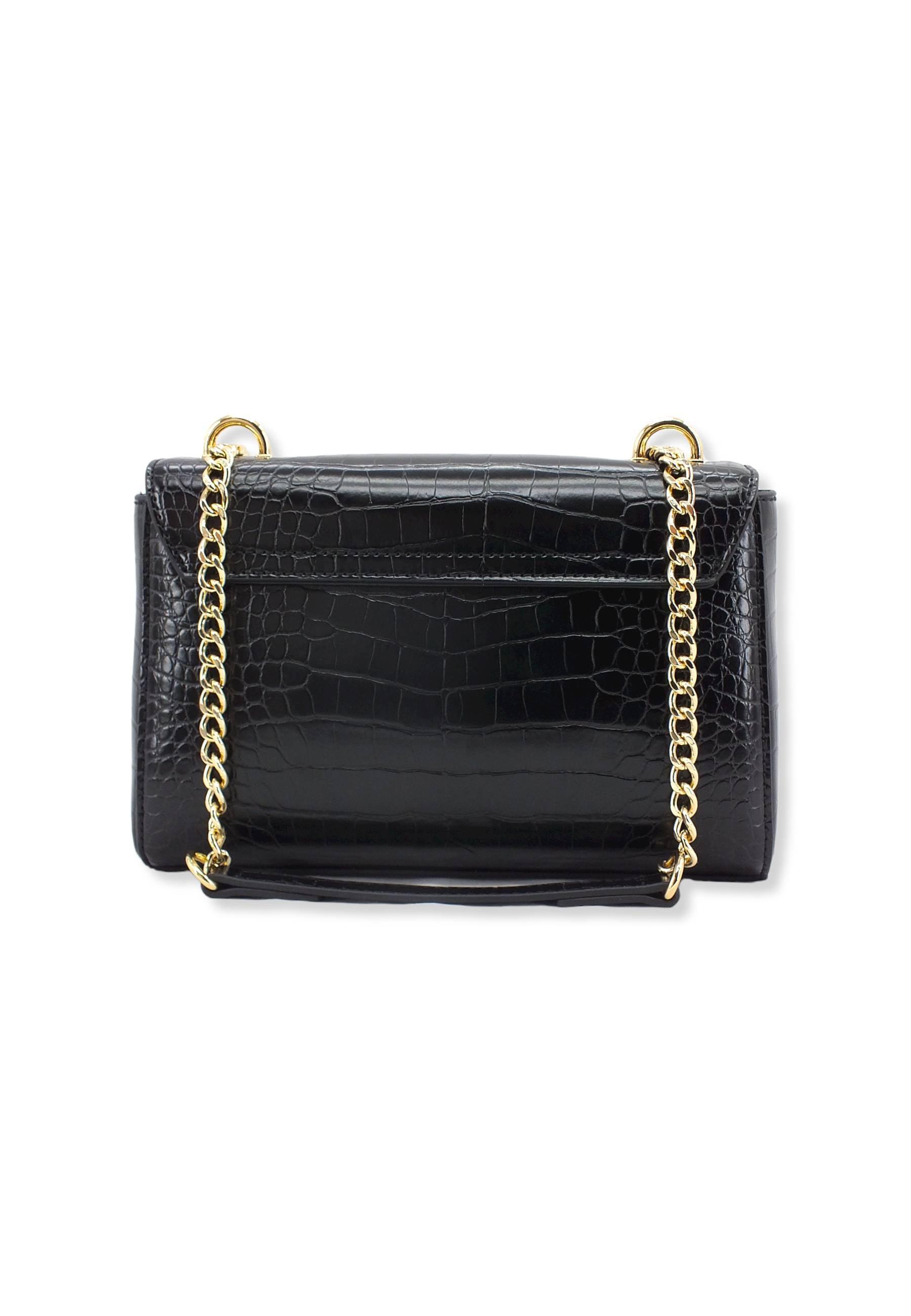 LOVE MOSCHINO Borsa Tracolla Crossbody Stampa Coccodrillo Nera JC4070PP1FLF0000 - Sandrini Calzature e Abbigliamento
