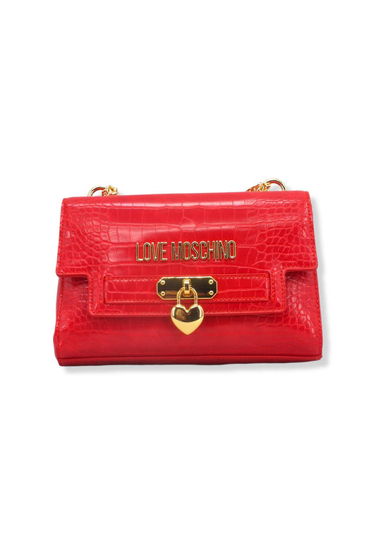 LOVE MOSCHINO Borsa Tracolla Crossbody Stampa Coccodrillo Rossa JC4070PP1FLF0500 - Sandrini Calzature e Abbigliamento