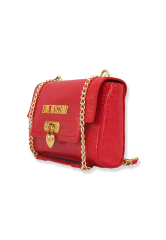 LOVE MOSCHINO Borsa Tracolla Crossbody Stampa Coccodrillo Rossa JC4070PP1FLF0500 - Sandrini Calzature e Abbigliamento