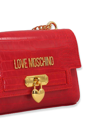LOVE MOSCHINO Borsa Tracolla Crossbody Stampa Coccodrillo Rossa JC4070PP1FLF0500 - Sandrini Calzature e Abbigliamento