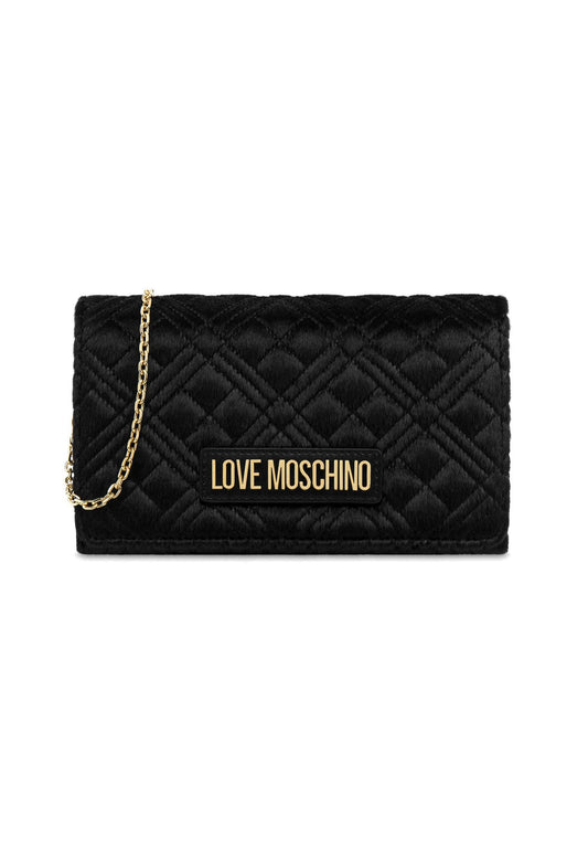 LOVE MOSCHINO Borsa Tracolla Crossbody Tessuto Nero JC4079PP1HLB100A - Sandrini Calzature e Abbigliamento
