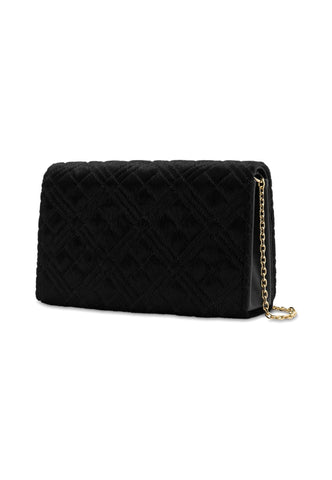 LOVE MOSCHINO Borsa Tracolla Crossbody Tessuto Nero JC4079PP1HLB100A - Sandrini Calzature e Abbigliamento