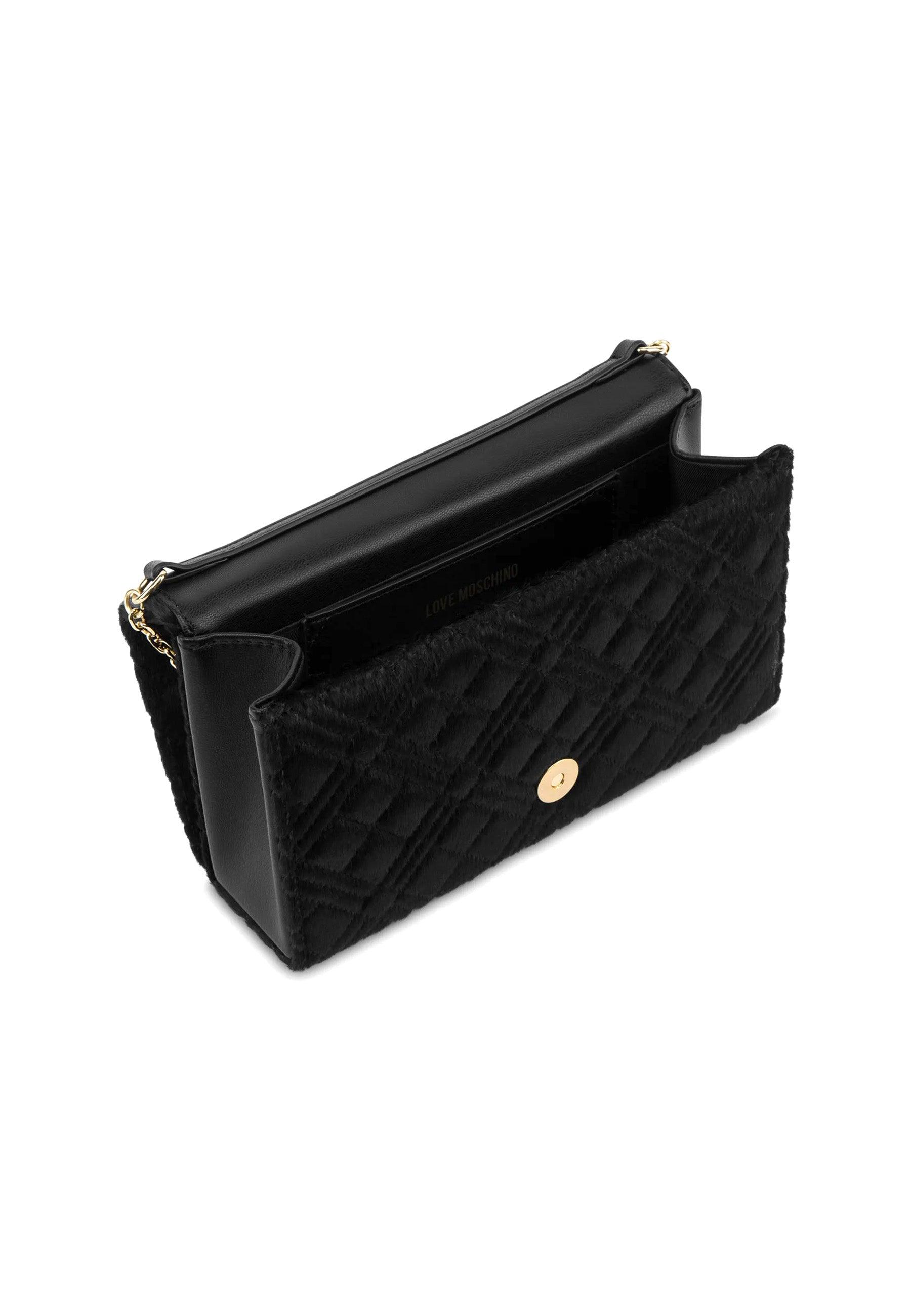 LOVE MOSCHINO Borsa Tracolla Crossbody Tessuto Nero JC4079PP1HLB100A - Sandrini Calzature e Abbigliamento