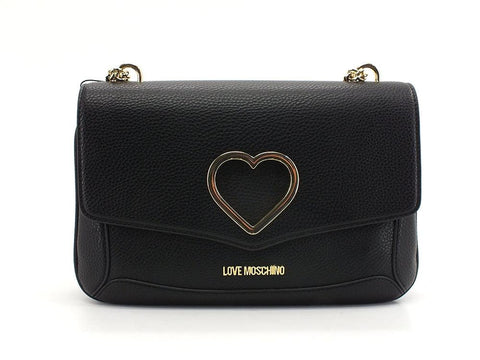 LOVE MOSCHINO Borsa Tracolla Cuore Nero JC4303PP0DKM0000 - Sandrini Calzature e Abbigliamento