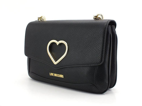 LOVE MOSCHINO Borsa Tracolla Cuore Nero JC4303PP0DKM0000 - Sandrini Calzature e Abbigliamento