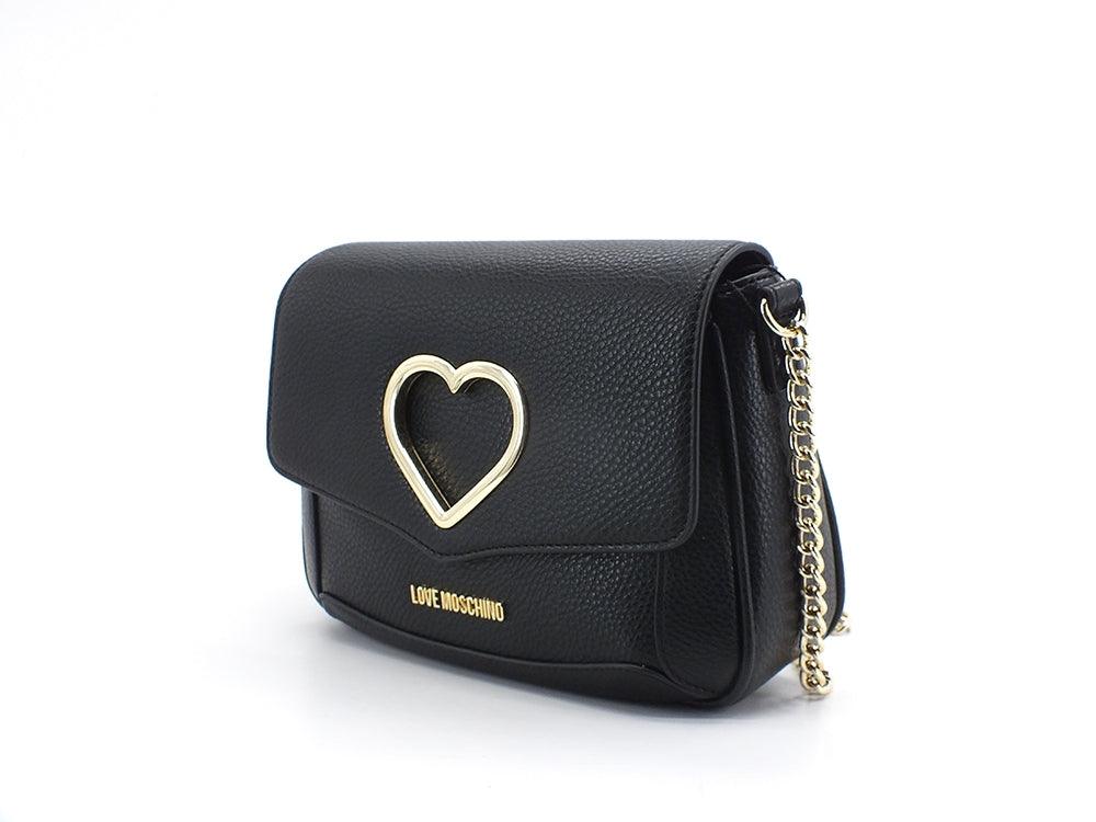 LOVE MOSCHINO Borsa Tracolla Cuore Nero JC4320PP0DKP100A - Sandrini Calzature e Abbigliamento