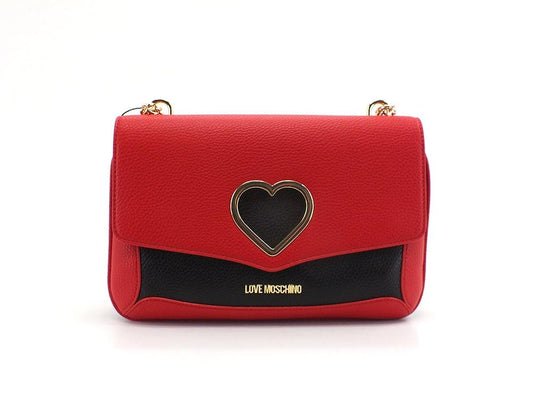 LOVE MOSCHINO Borsa Tracolla Cuore Rosso Nero JC4318PP0DKP150A - Sandrini Calzature e Abbigliamento
