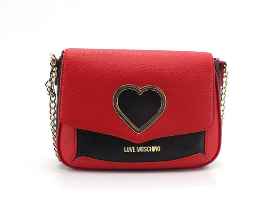 LOVE MOSCHINO Borsa Tracolla Cuore Rosso Nero JC4320PP0DKP150A - Sandrini Calzature e Abbigliamento