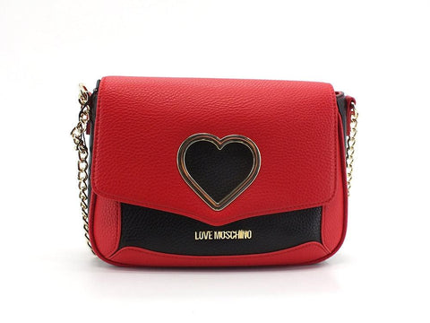 LOVE MOSCHINO Borsa Tracolla Cuore Rosso Nero JC4320PP0DKP150A - Sandrini Calzature e Abbigliamento