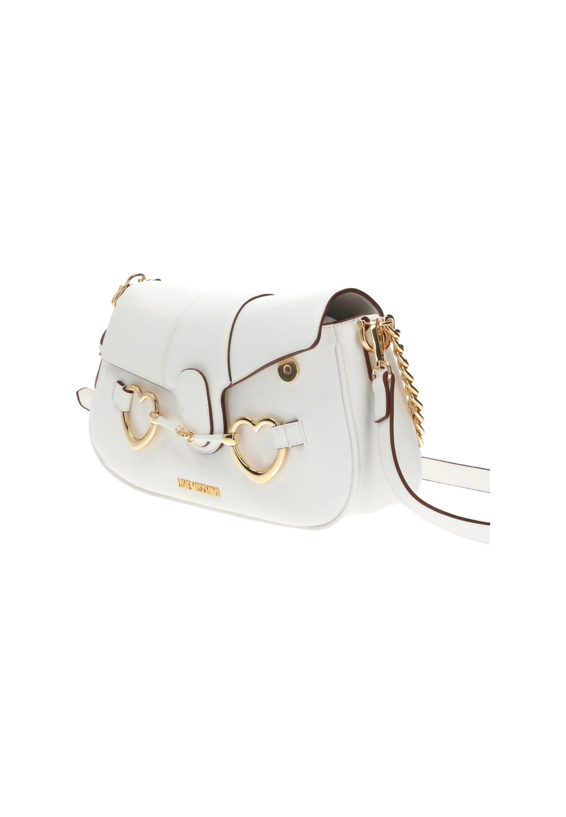LOVE MOSCHINO Borsa Tracolla Cuori Bianco JC4128PP1GLI1100 - Sandrini Calzature e Abbigliamento
