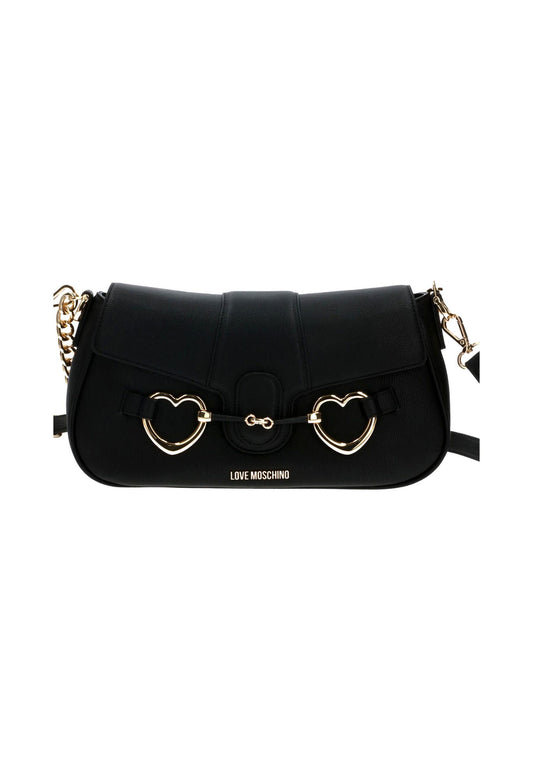 LOVE MOSCHINO Borsa Tracolla Cuori Nero JC4128PP1GLI1000 - Sandrini Calzature e Abbigliamento