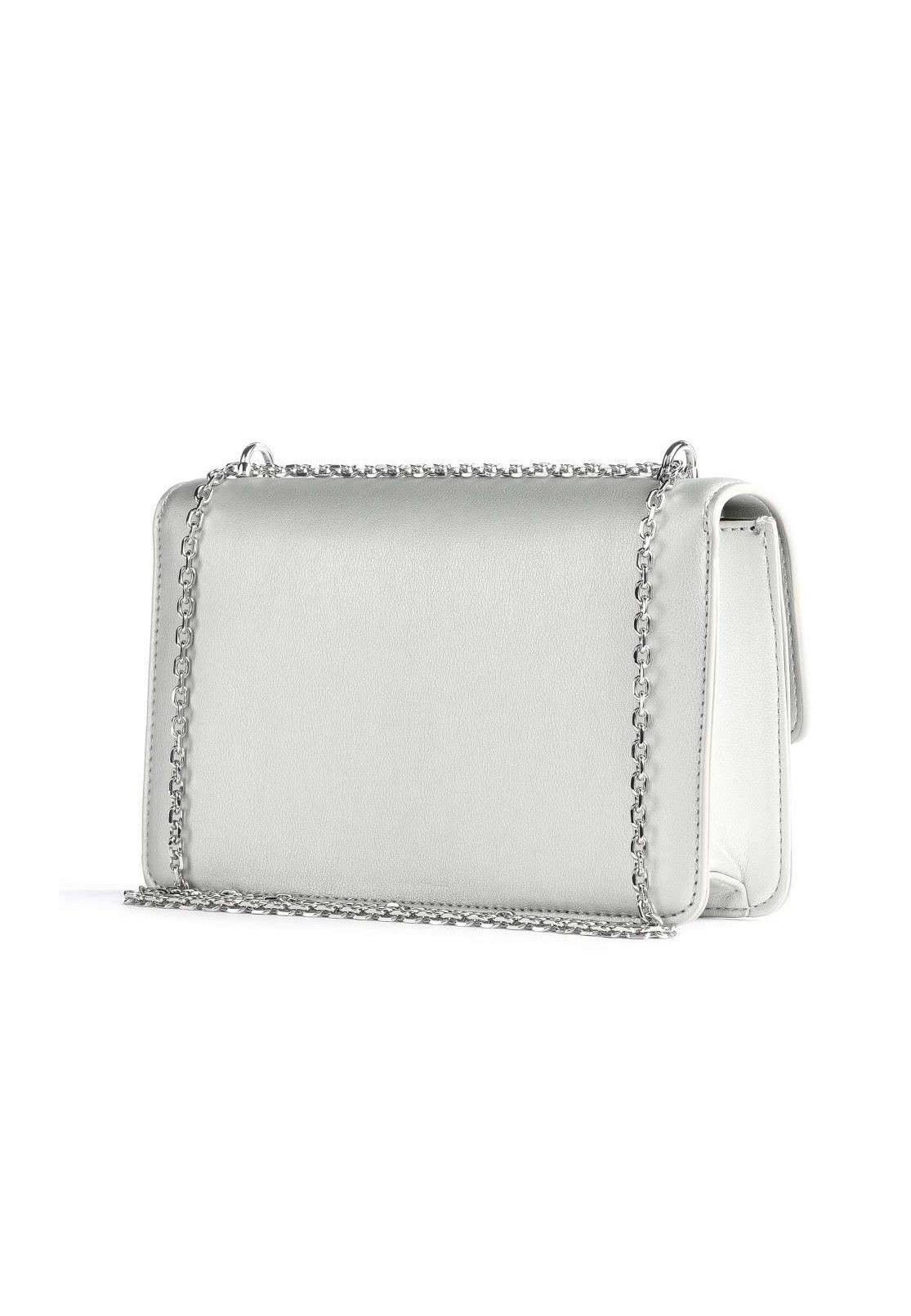 LOVE MOSCHINO Borsa Tracolla Donna Lamè Argento JC4096PP1FLM0902 - Sandrini Calzature e Abbigliamento
