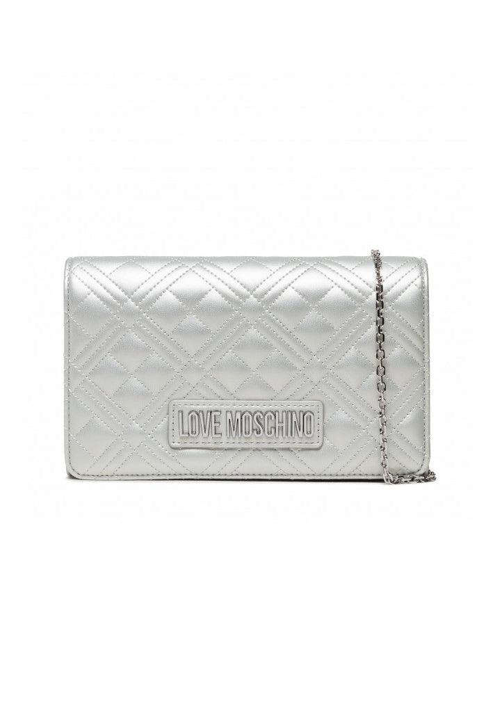 LOVE MOSCHINO Borsa Tracolla Donna Logo Argento JC4079PP1FLA0902 - Sandrini Calzature e Abbigliamento