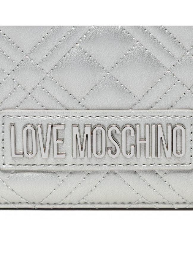 LOVE MOSCHINO Borsa Tracolla Donna Logo Argento JC4079PP1FLA0902 - Sandrini Calzature e Abbigliamento