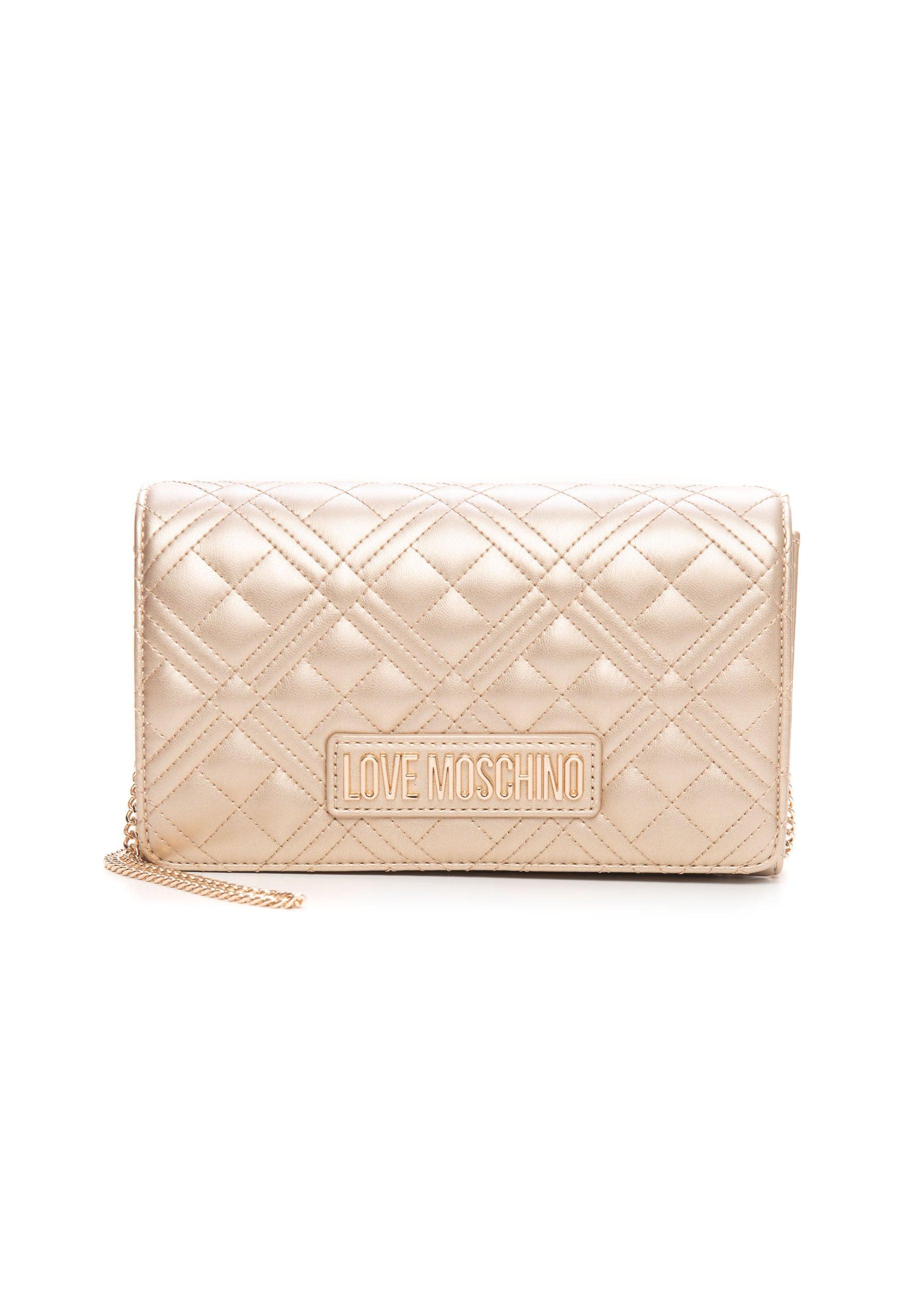 LOVE MOSCHINO Borsa Tracolla Donna Logo Oro JC4079PP1FLA0901 - Sandrini Calzature e Abbigliamento