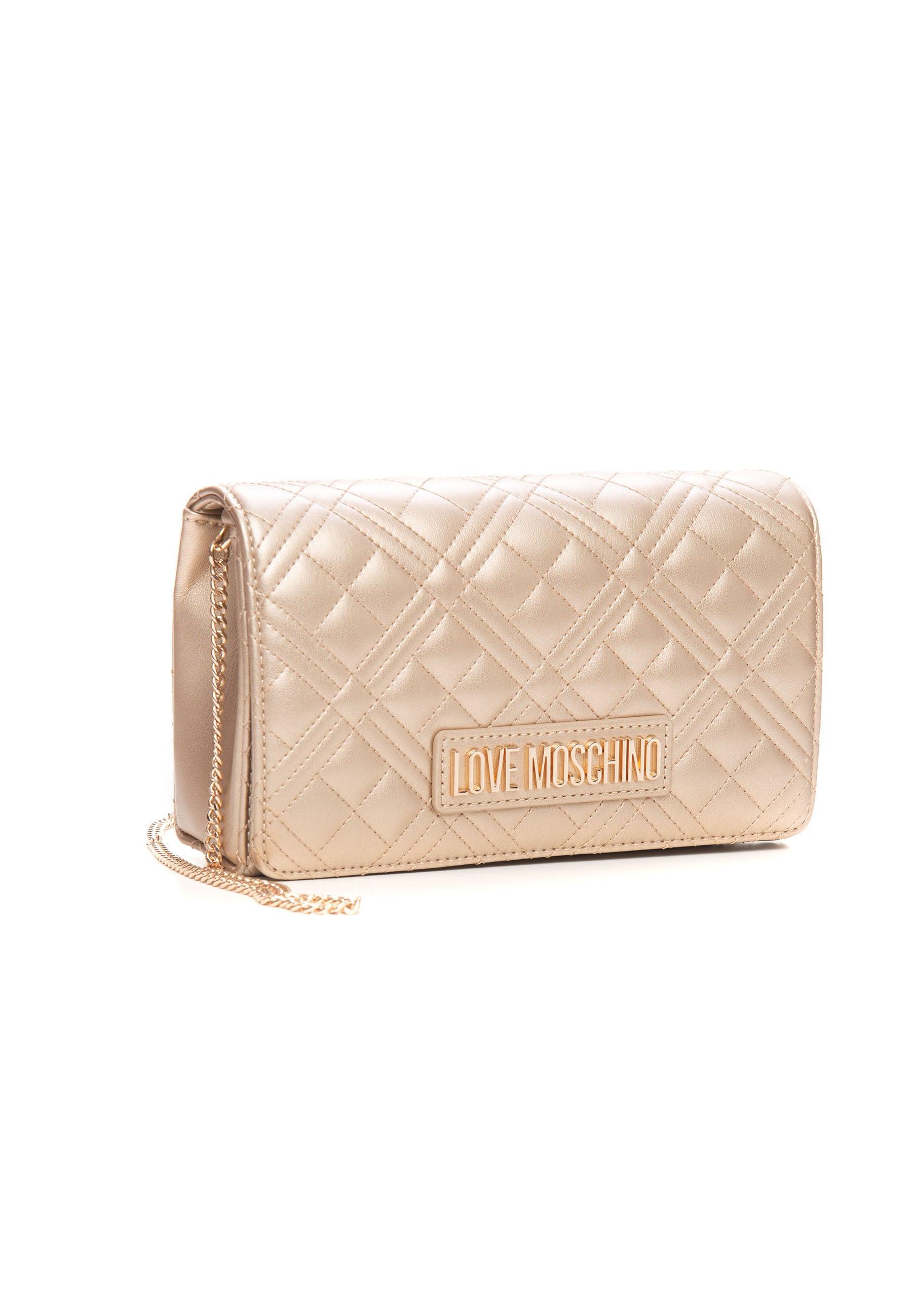 LOVE MOSCHINO Borsa Tracolla Donna Logo Oro JC4079PP1FLA0901 - Sandrini Calzature e Abbigliamento
