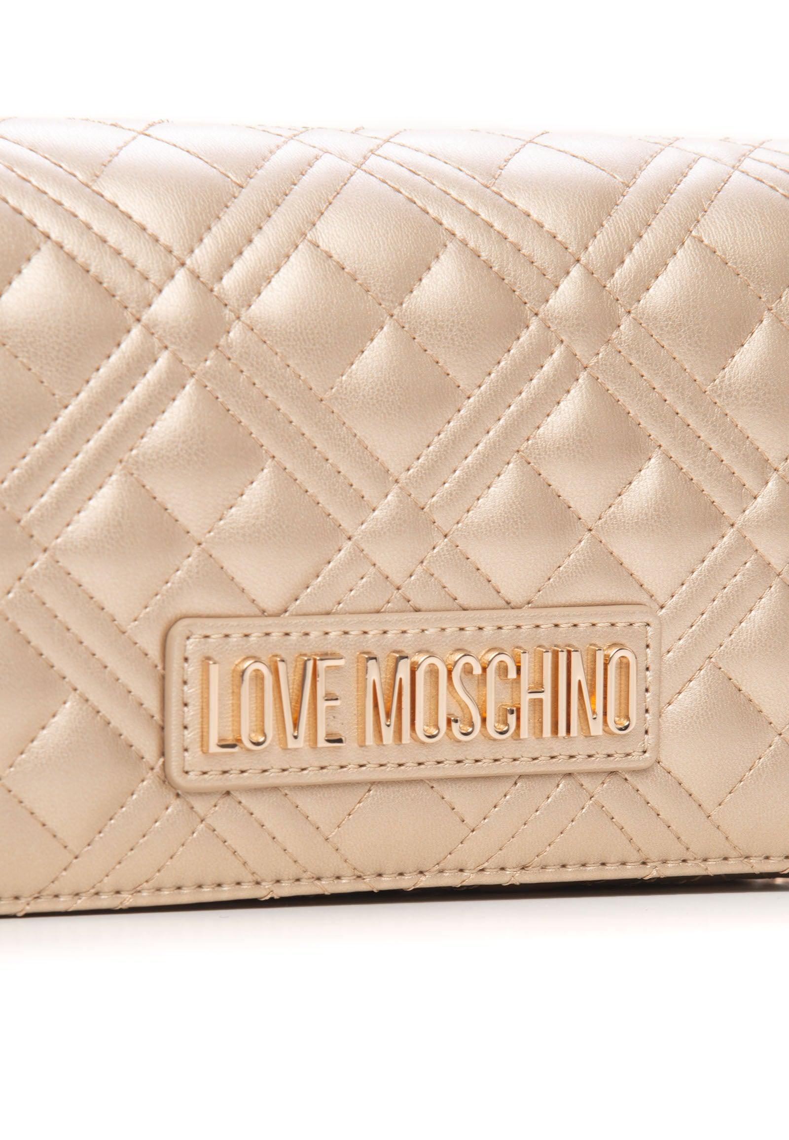 LOVE MOSCHINO Borsa Tracolla Donna Logo Oro JC4079PP1FLA0901 - Sandrini Calzature e Abbigliamento