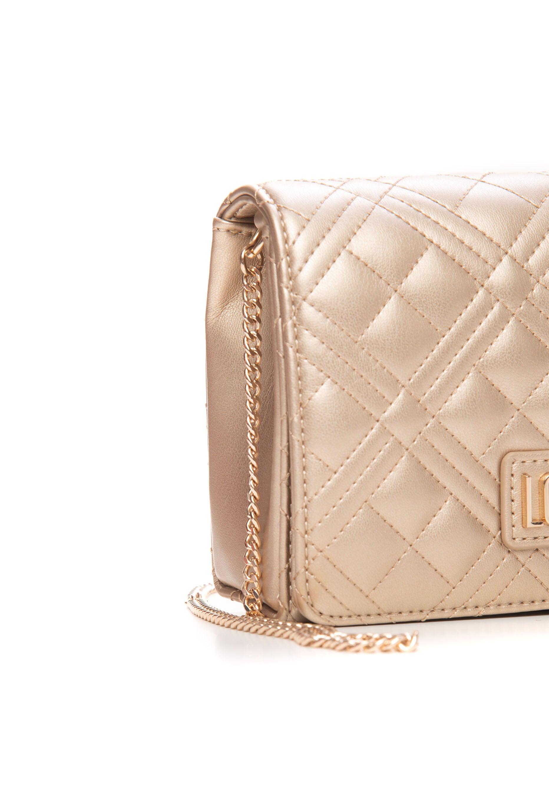 LOVE MOSCHINO Borsa Tracolla Donna Logo Oro JC4079PP1FLA0901 - Sandrini Calzature e Abbigliamento