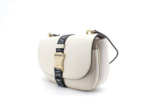LOVE MOSCHINO Borsa Tracolla Fibbia Avorio JC4311PP0DKO0110 - Sandrini Calzature e Abbigliamento