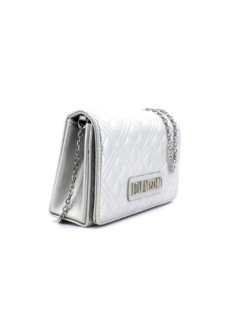 LOVE MOSCHINO Borsa Tracolla Flap Argento JC4079PP1GLA902 - Sandrini Calzature e Abbigliamento