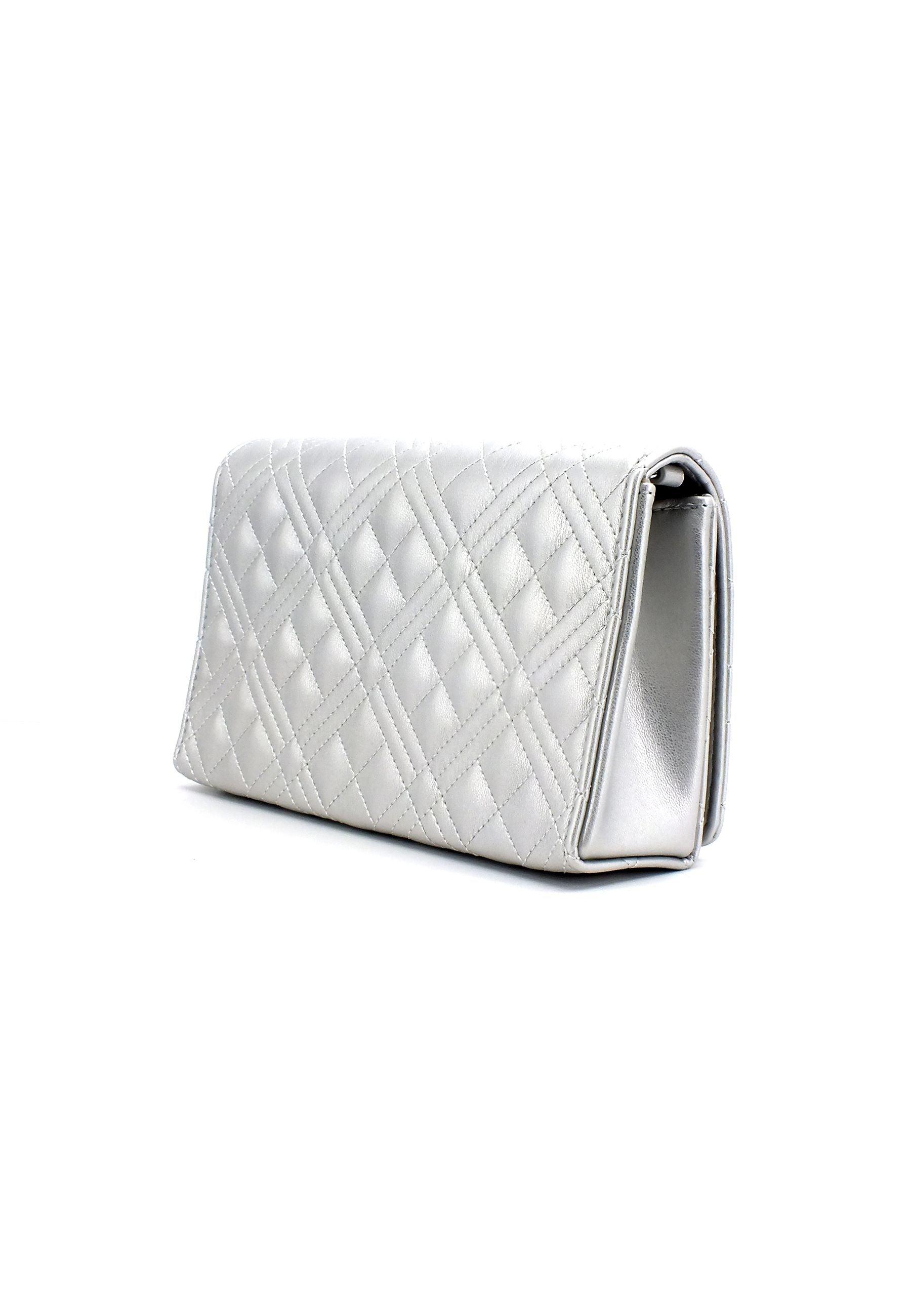 LOVE MOSCHINO Borsa Tracolla Flap Argento JC4079PP1GLA902 - Sandrini Calzature e Abbigliamento