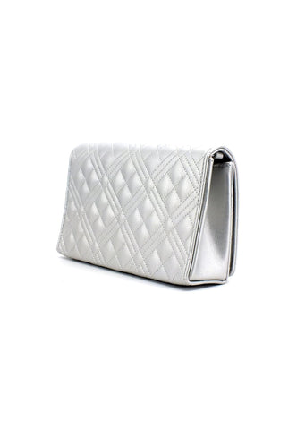 LOVE MOSCHINO Borsa Tracolla Flap Argento JC4079PP1GLA902 - Sandrini Calzature e Abbigliamento