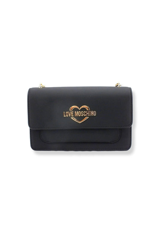 LOVE MOSCHINO Borsa Tracolla Lamè Gold Nero JC4096PP1FLM0000 - Sandrini Calzature e Abbigliamento