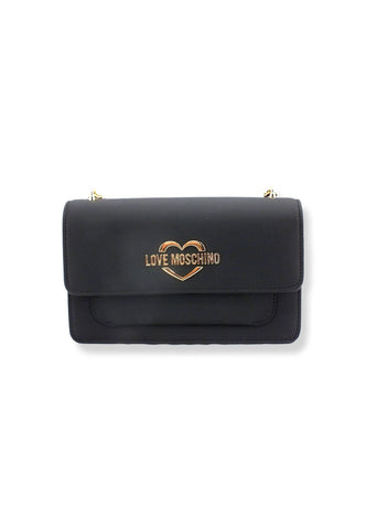 LOVE MOSCHINO Borsa Tracolla Lamè Gold Nero JC4096PP1FLM0000 - Sandrini Calzature e Abbigliamento