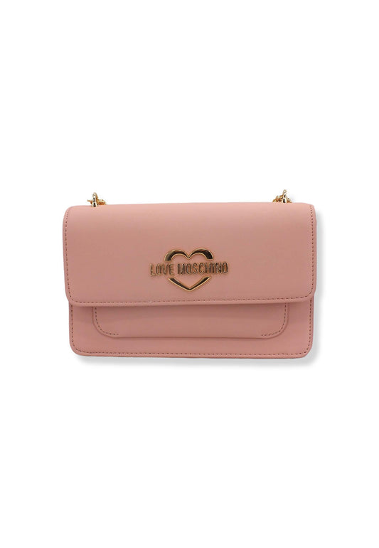 LOVE MOSCHINO Borsa Tracolla Lamè Gold Rosa Cipria JC4096PP1FLM0601 - Sandrini Calzature e Abbigliamento