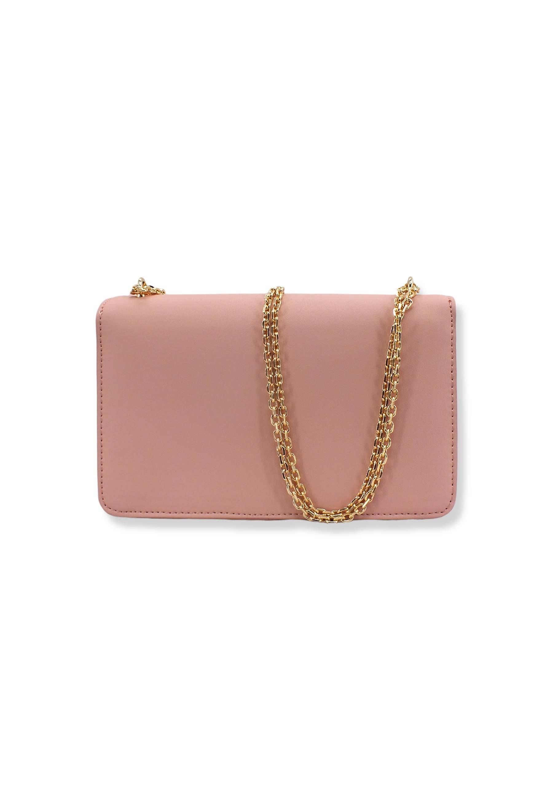 LOVE MOSCHINO Borsa Tracolla Lamè Gold Rosa Cipria JC4096PP1FLM0601 - Sandrini Calzature e Abbigliamento