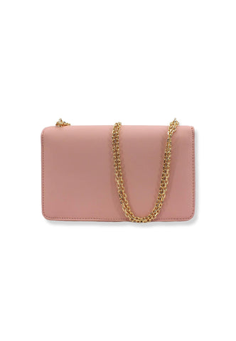LOVE MOSCHINO Borsa Tracolla Lamè Gold Rosa Cipria JC4096PP1FLM0601 - Sandrini Calzature e Abbigliamento