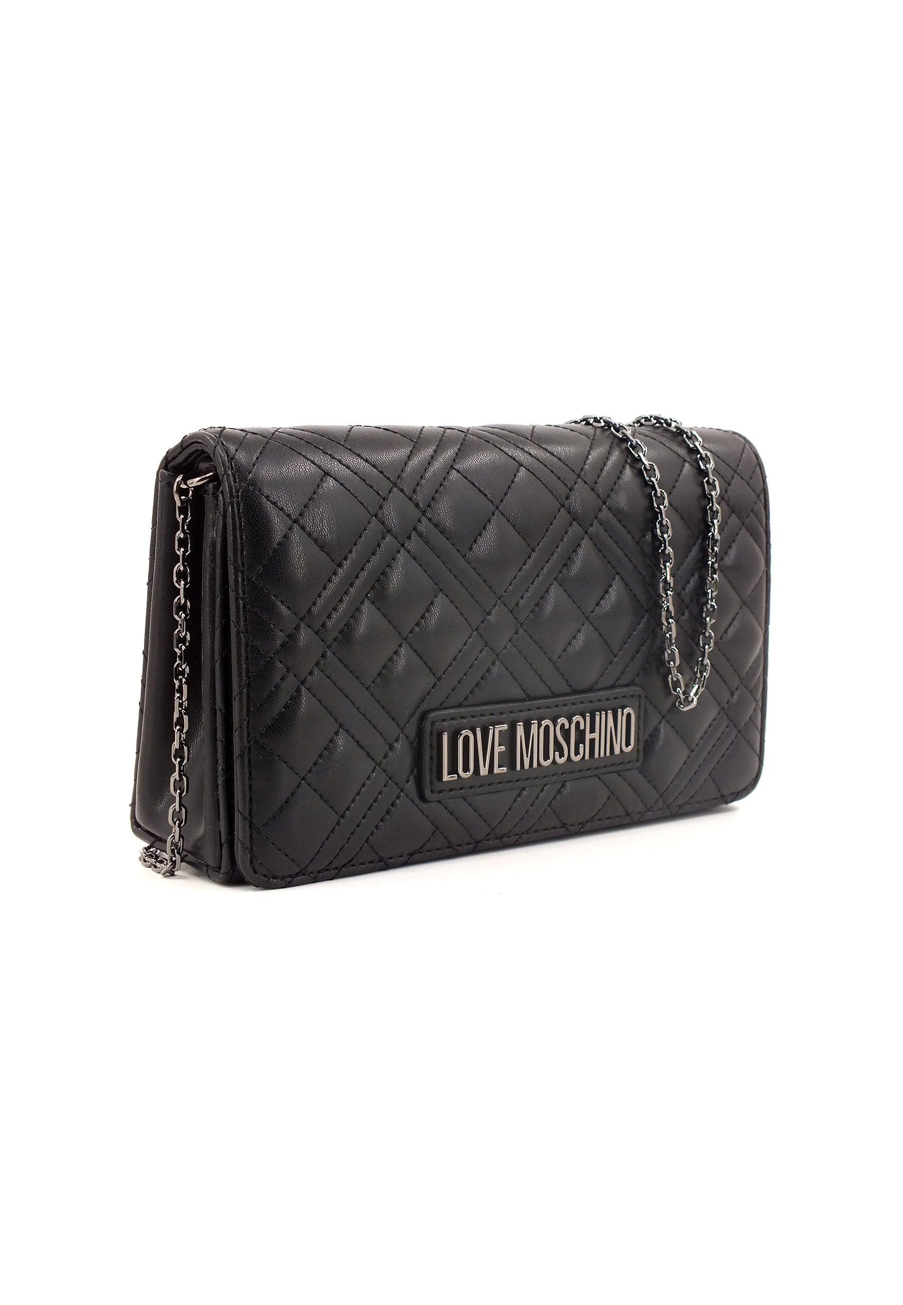 LOVE MOSCHINO Borsa Tracolla Nero Canna di Fucile JC4079PP0HLA000A - Sandrini Calzature e Abbigliamento