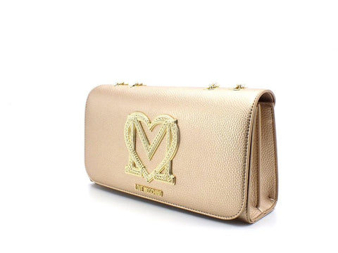 LOVE MOSCHINO Borsa Tracolla Pochette Logo Oro JC4379PP0EKM0901 - Sandrini Calzature e Abbigliamento