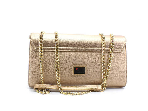 LOVE MOSCHINO Borsa Tracolla Pochette Logo Oro JC4379PP0EKM0901 - Sandrini Calzature e Abbigliamento