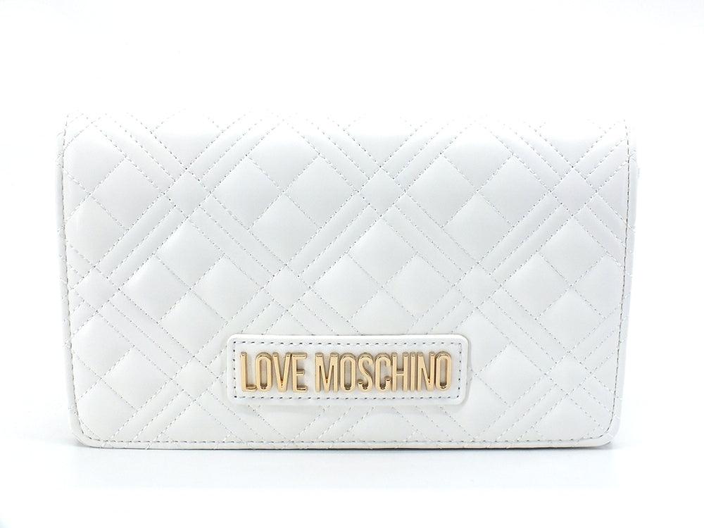 LOVE MOSCHINO Borsa Tracolla Pochette Quilted Bianco JC4079PP0ELA0100 - Sandrini Calzature e Abbigliamento