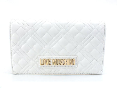 LOVE MOSCHINO Borsa Tracolla Pochette Quilted Bianco JC4079PP0ELA0100 - Sandrini Calzature e Abbigliamento