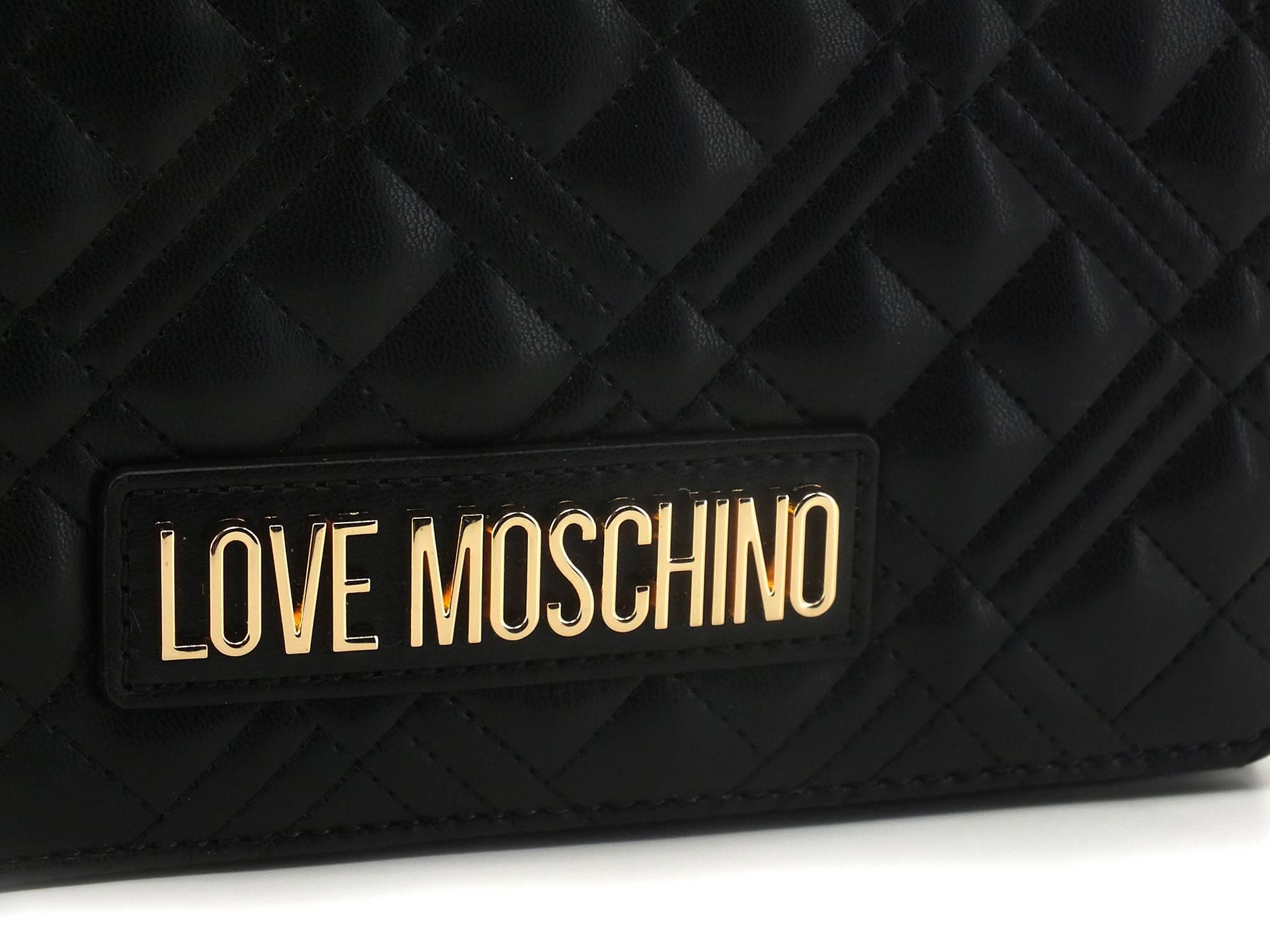 LOVE MOSCHINO Borsa Tracolla Pochette Quilted Nero JC4079PP0ELA0000 - Sandrini Calzature e Abbigliamento