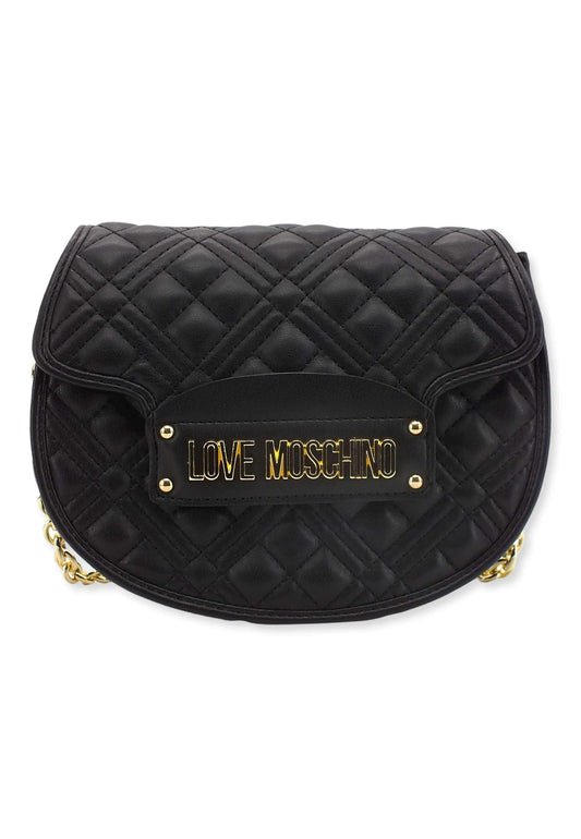 LOVE MOSCHINO Borsa Tracolla Saddle Nero JC4322PP0FLA0000 - Sandrini Calzature e Abbigliamento