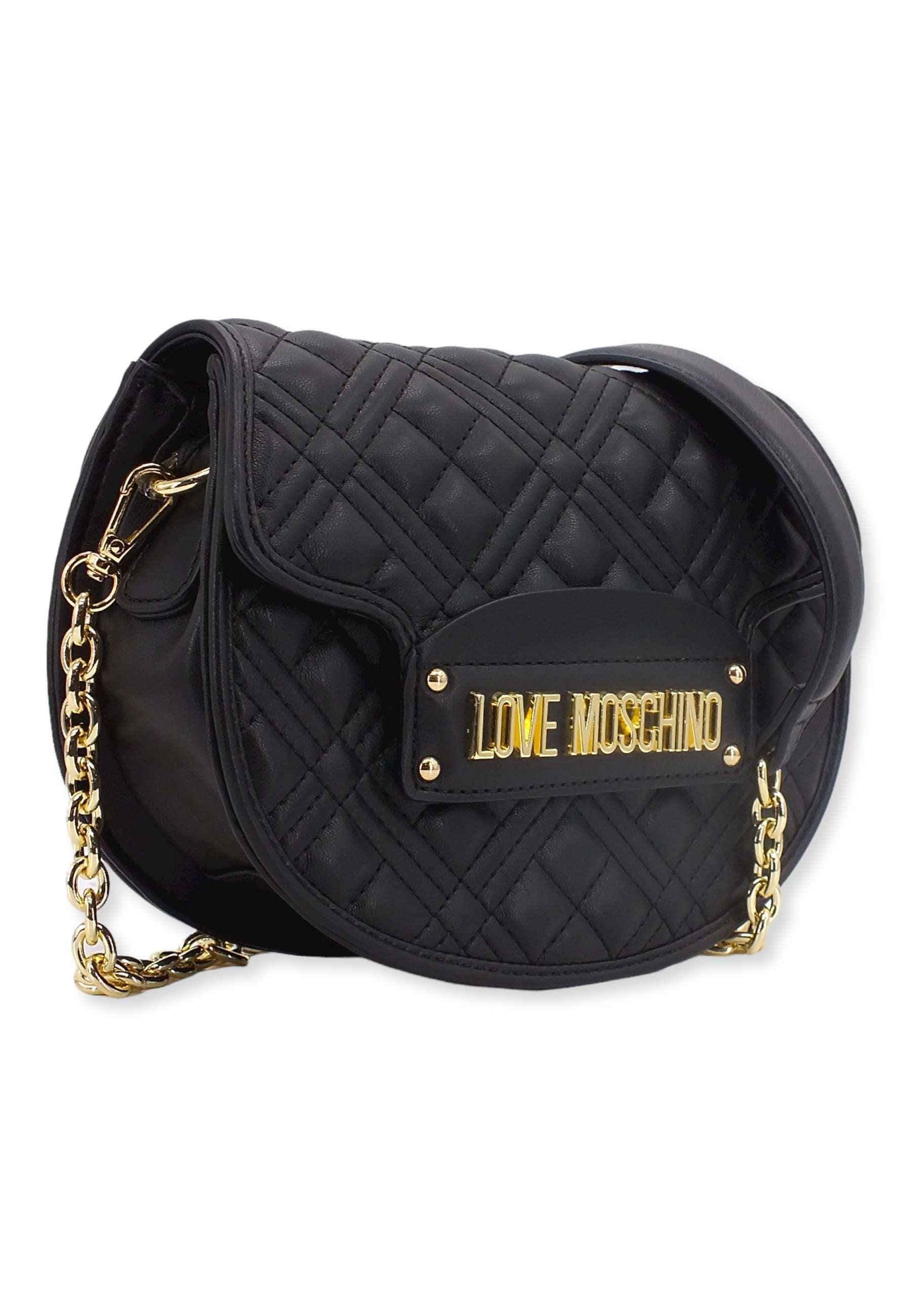 LOVE MOSCHINO Borsa Tracolla Saddle Nero JC4322PP0FLA0000 - Sandrini Calzature e Abbigliamento