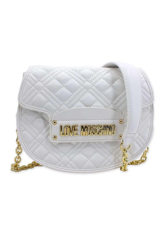 LOVE MOSCHINO Borsa Tracolla Saddle Off White JC4322PP0FLA0120 - Sandrini Calzature e Abbigliamento