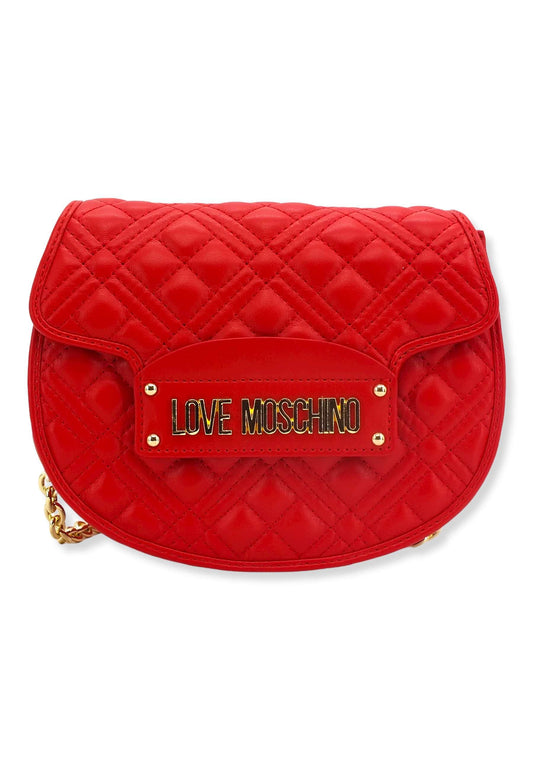 LOVE MOSCHINO Borsa Tracolla Saddle Rosso JC4322PP0FLA0500 - Sandrini Calzature e Abbigliamento