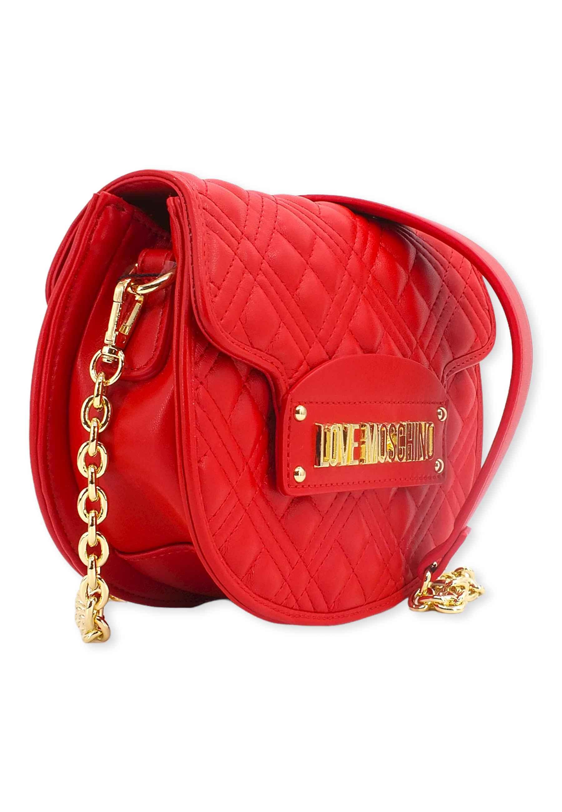 LOVE MOSCHINO Borsa Tracolla Saddle Rosso JC4322PP0FLA0500 - Sandrini Calzature e Abbigliamento
