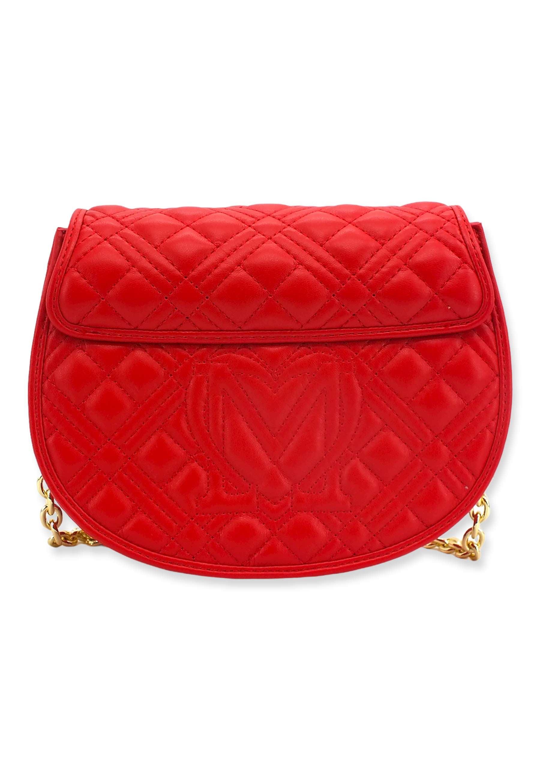 LOVE MOSCHINO Borsa Tracolla Saddle Rosso JC4322PP0FLA0500 - Sandrini Calzature e Abbigliamento