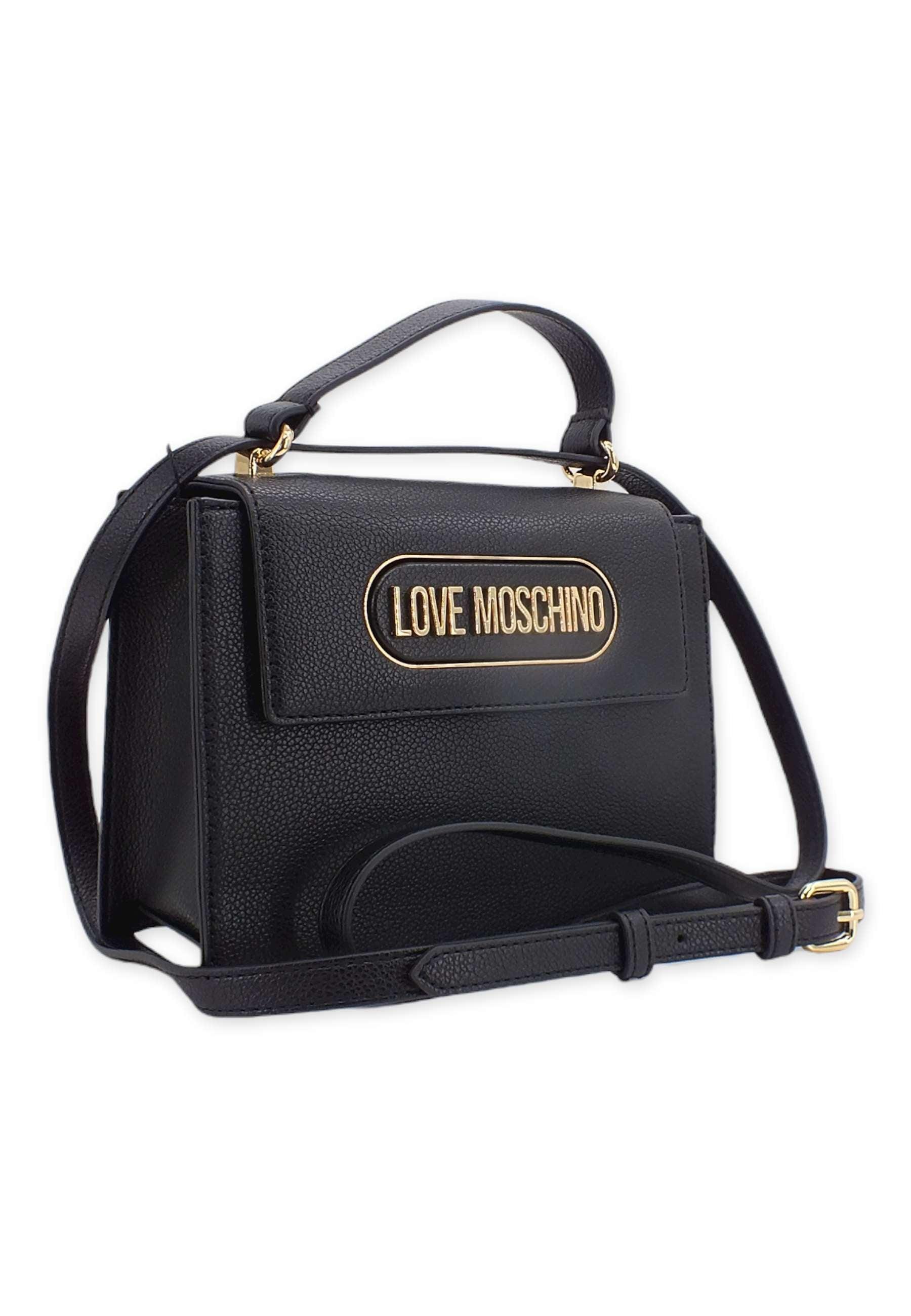 LOVE MOSCHINO Borsa Tracolla Satchel Nero JC4400PP0FKP0000 - Sandrini Calzature e Abbigliamento