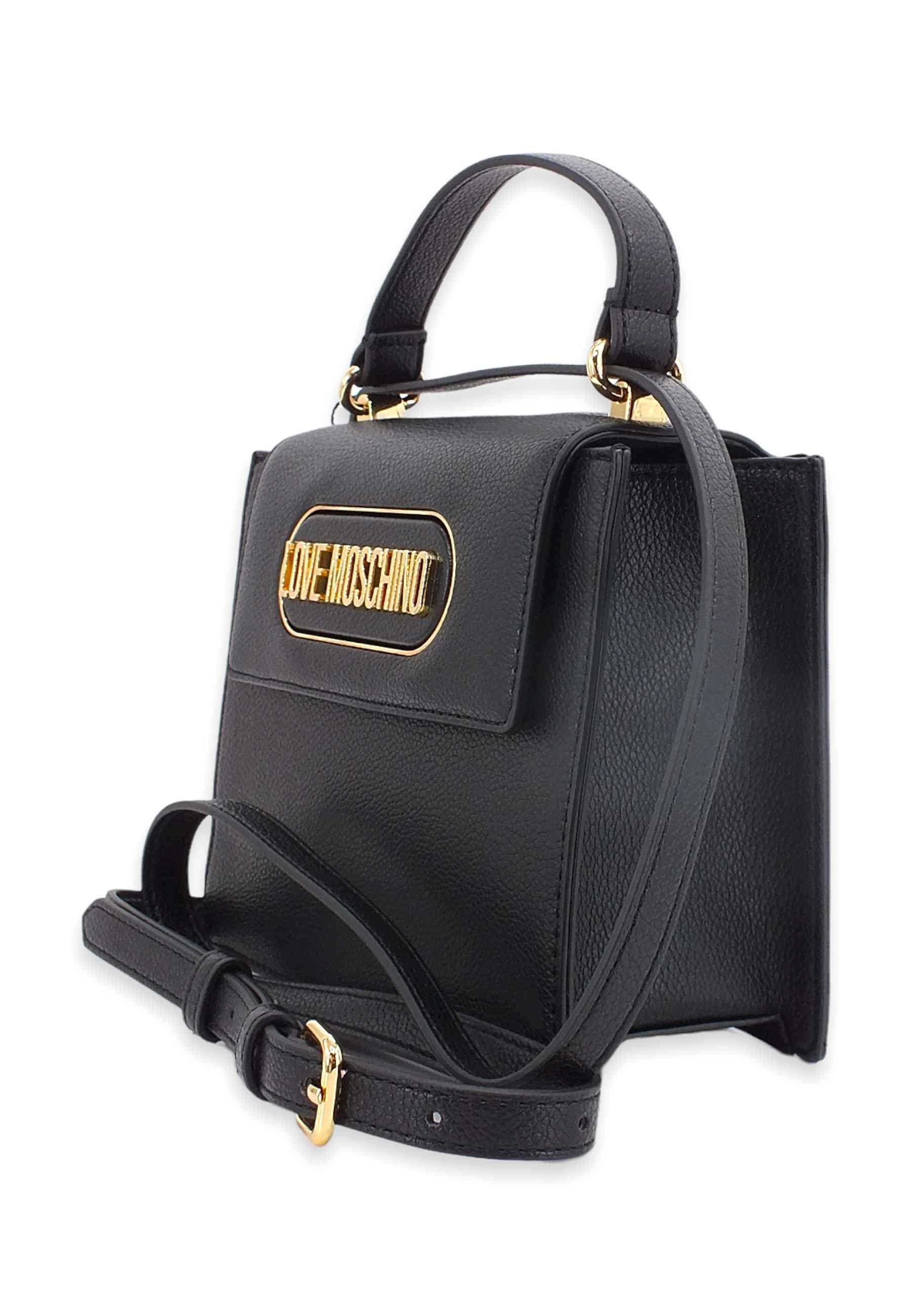LOVE MOSCHINO Borsa Tracolla Satchel Nero JC4400PP0FKP0000 - Sandrini Calzature e Abbigliamento
