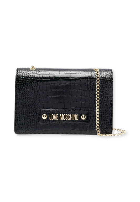 LOVE MOSCHINO Borsa Tracolla Stile Coccodrillo Nero JC4423PP0FKS0000 - Sandrini Calzature e Abbigliamento