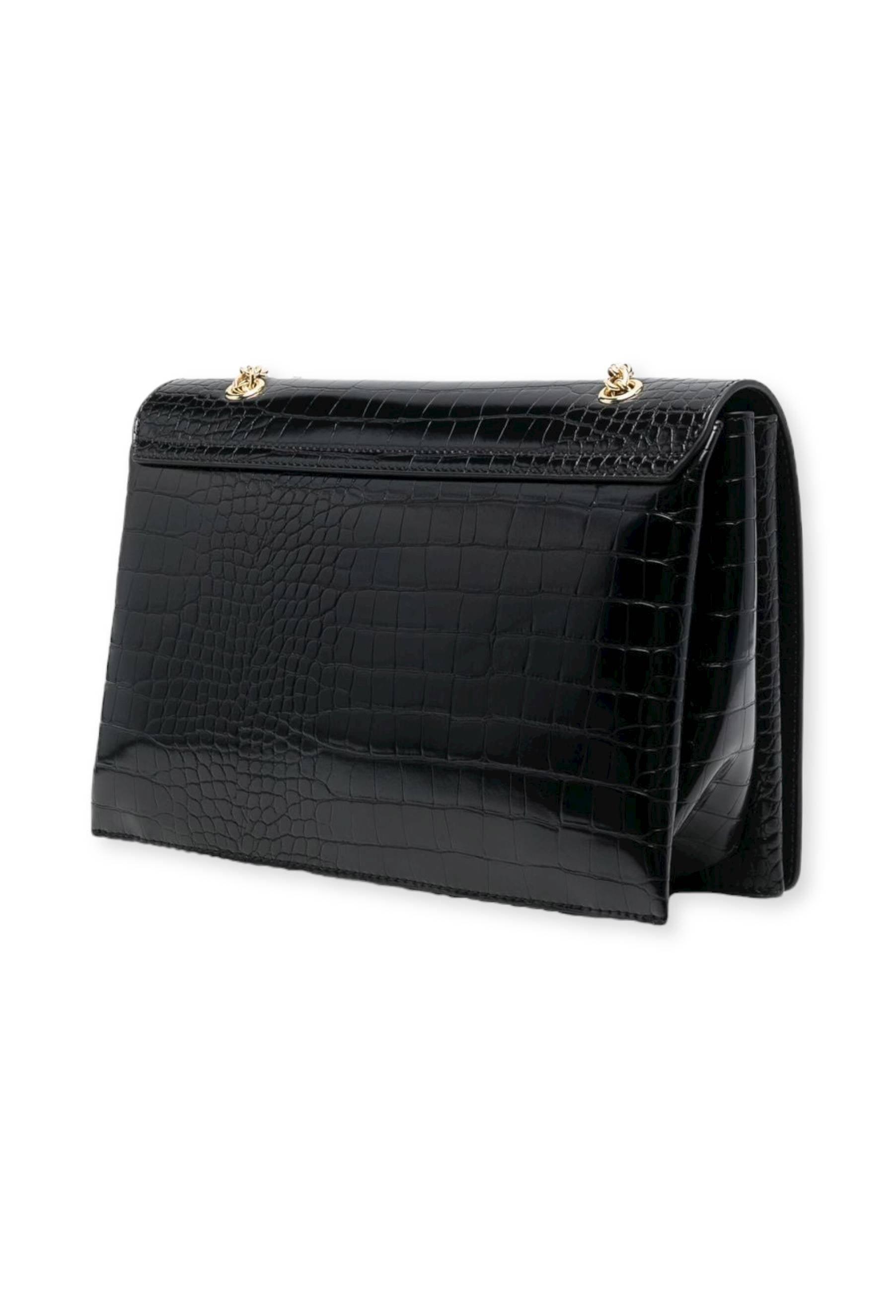 LOVE MOSCHINO Borsa Tracolla Stile Coccodrillo Nero JC4423PP0FKS0000 - Sandrini Calzature e Abbigliamento