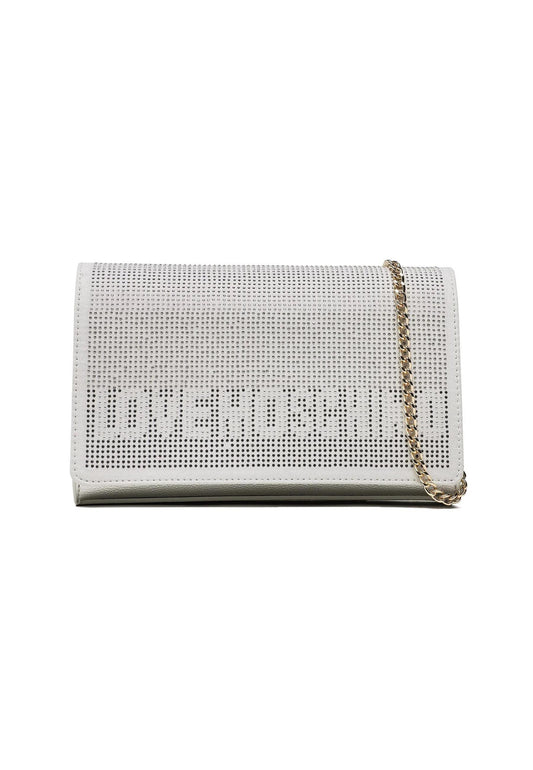 LOVE MOSCHINO Borsa Tracolla Strass Silver JC4139PP1GLY190A - Sandrini Calzature e Abbigliamento